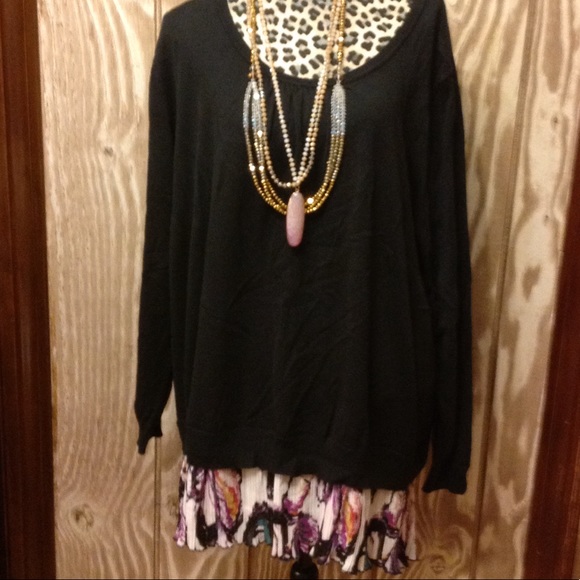 NEW Melissa McCarthy Seven Ink Sweater Purple 3X 4X 5X OVERSIZED - Picture 4 of 8